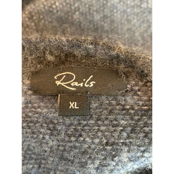 Rails blue wool long sleeves crew neck sweater size XL - Picture 3 of 12